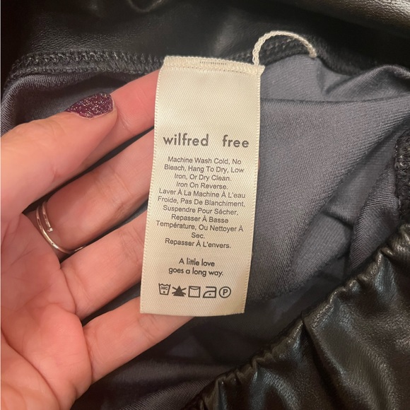 Wilfred Daria Pant | Aritzia Faux Leather Leggings sz L - Picture 7 of 7